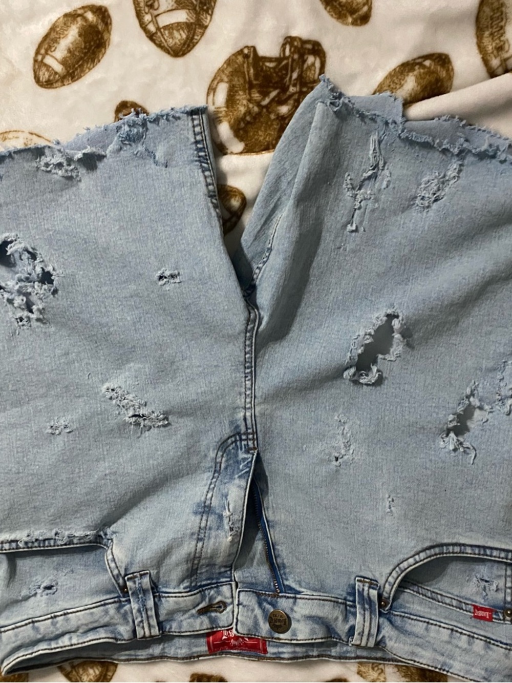 Lost Light Blue Denim jean shorts